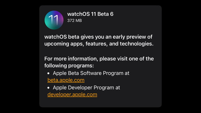 Apple Releases Sixth Beta of watchOS 11: What You Need to Know