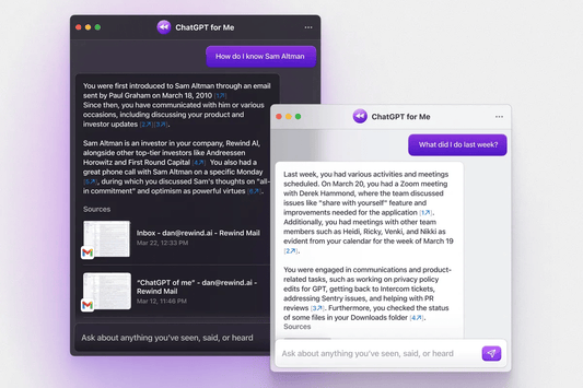 Rewind’s new feature brings ChatGPT to your personal information - Maxandfix