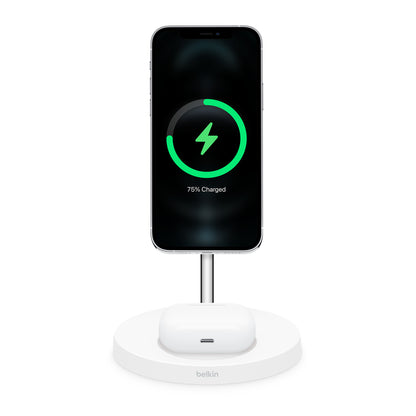 Belkin BOOST CHARGE PRO 2-in-1 Wireless Charger Stand with MagSafe