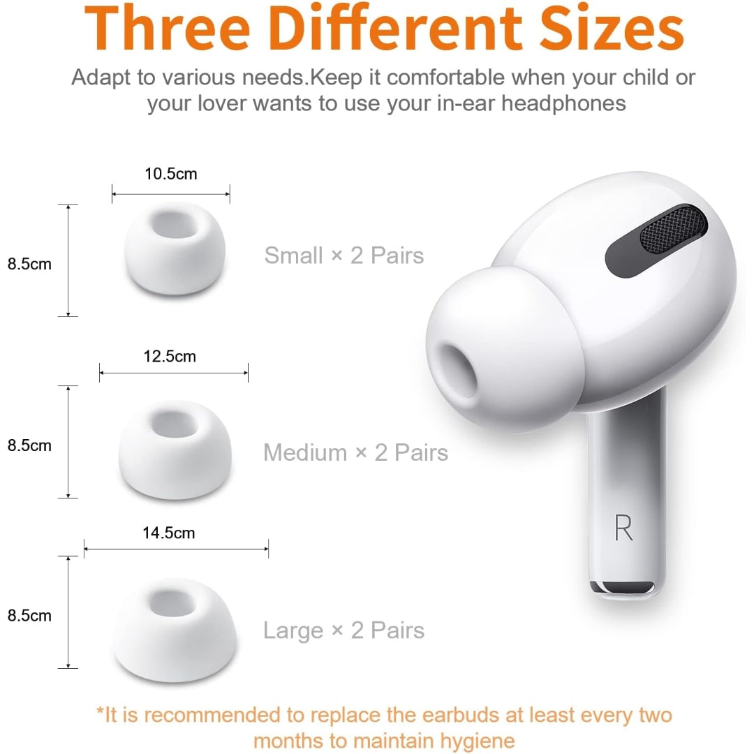 Ear Tips Replacements for AirPods Pro 6-Pack