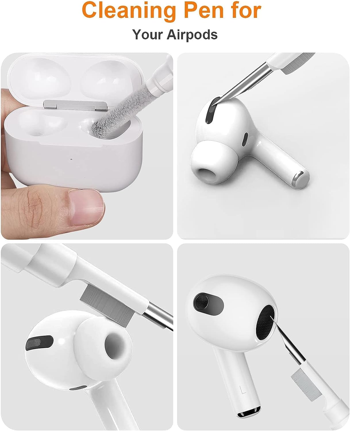 AirPods Pro 1st / 2nd Generation Case Cover with Cleaner Kit