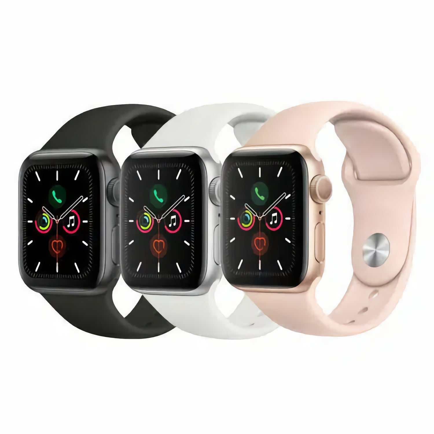 Apple - Apple Watch Series 5 (GPS + Cellular) - Gold -GPS + Cellular -40MM - Maxandfix -