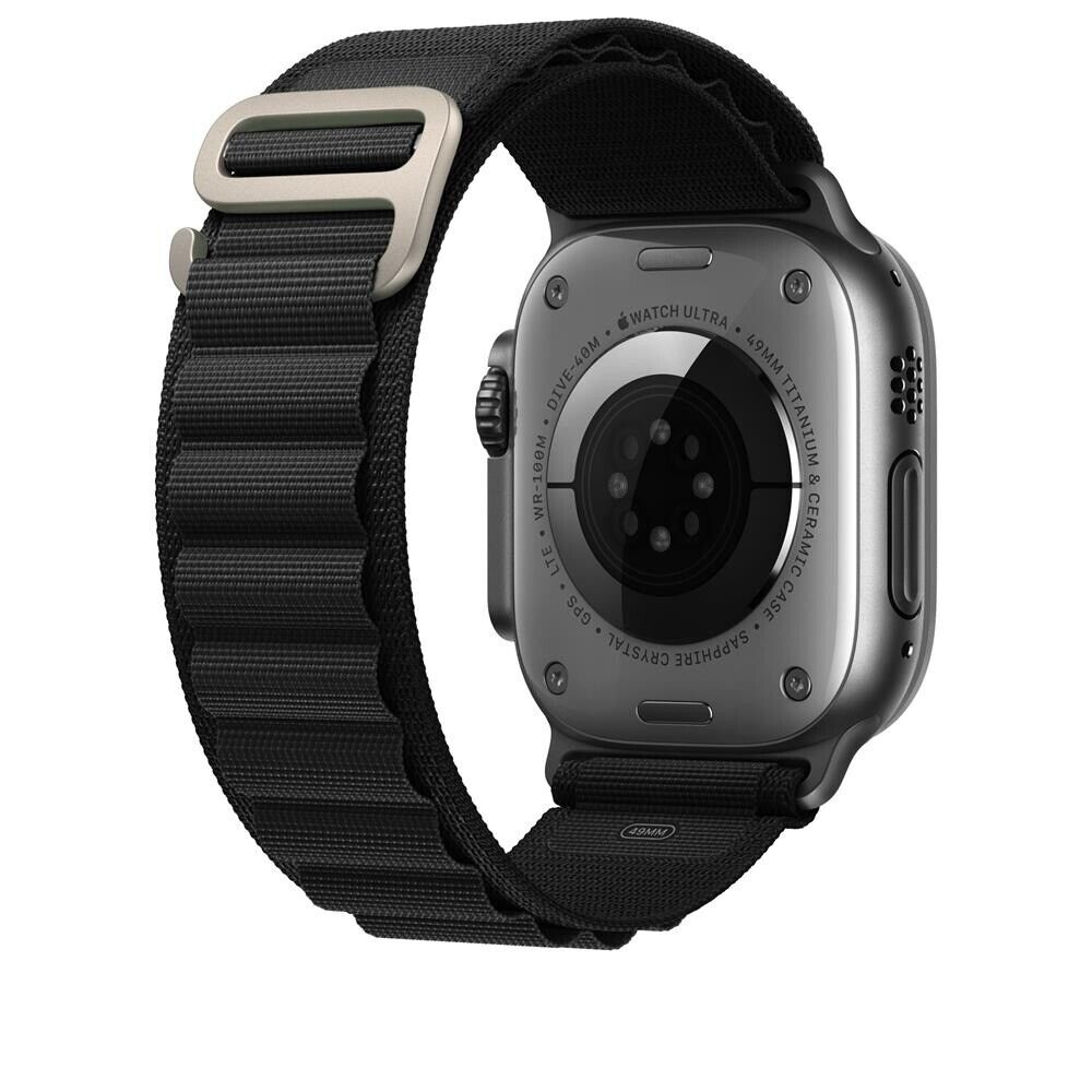 Apple - Apple Watch Ultra 2 (Titanium, Cellular, 49mm) - Black Alpine Loop -GPS + Cellular -New Open-Box - Maxandfix -