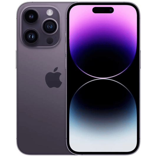 Apple - iPhone 14 Pro (Unlocked) - 128GB -Deep Purple -Excellent | 12-month Limited-Warranty - Maxandfix -