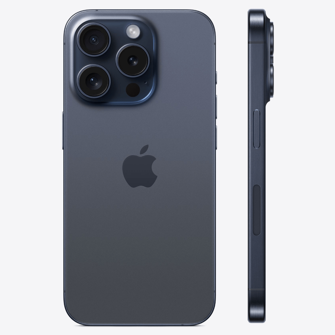Apple - iPhone 15 Pro Max (Unlocked) - Excellent -Blue Titanium -256GB - Maxandfix -