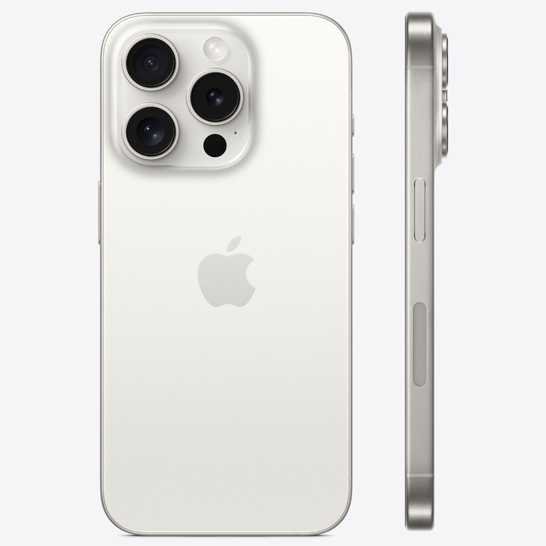 Apple - iPhone 15 Pro Max (Unlocked) - Excellent -White Titanium -256GB - Maxandfix -