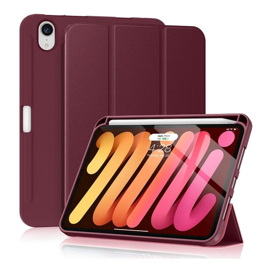 iMieet - Smart Folio for iPad Mini (6th Generation) - Wine - - Maxandfix -