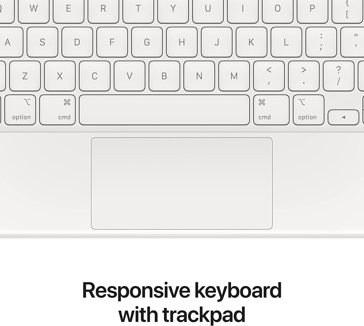 Maxandfix - Apple Magic Keyboard for 12.9-inch iPad Pro 3rd, 4th, and 5th Gen - White - Maxandfix -