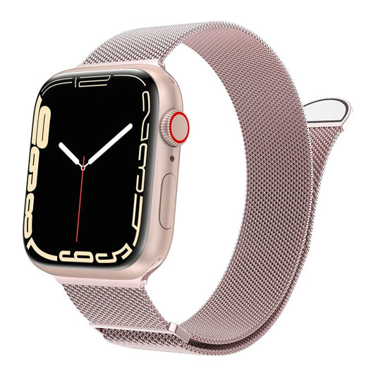 Maxandfix - Apple Watch Band Series Ultra Stainless Steel Mesh Loop Magnetic Clasp - 38mm/40mm/41mm -Rose Gold - Maxandfix -