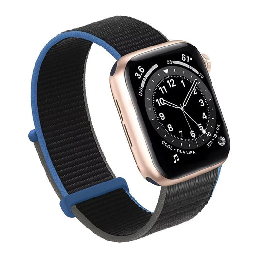 Maxandfix - Apple Watch Band, Women Men Sport Nylon Loop Strap for i Watch - 38mm/40mm/41mm -Charcoal - Maxandfix -