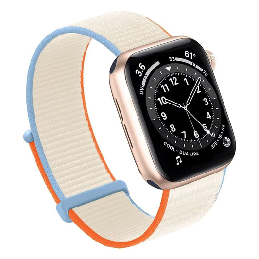 Maxandfix - Apple Watch Band, Women Men Sport Nylon Loop Strap for i Watch - 38mm/40mm/41mm -Cream - Maxandfix -