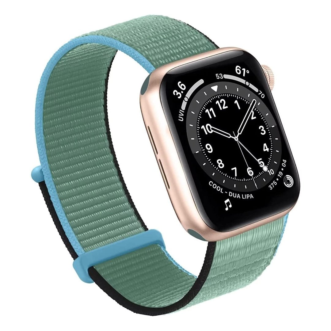 Maxandfix - Apple Watch Band, Women Men Sport Nylon Loop Strap for i Watch - 38mm/40mm/41mm -Inverness Green - Maxandfix -