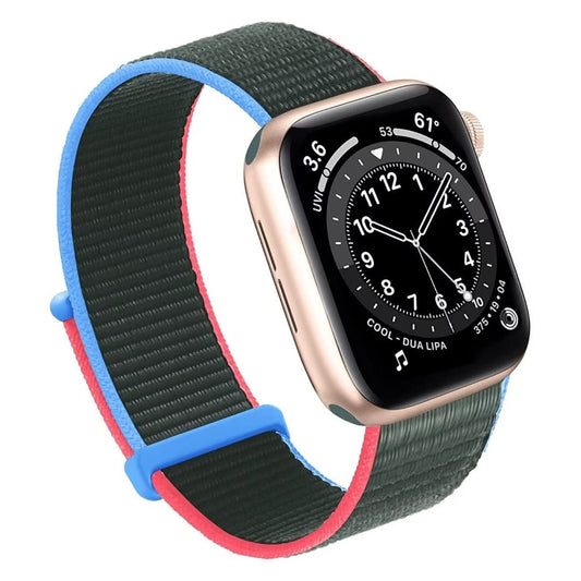 Maxandfix - Apple Watch Band, Women Men Sport Nylon Loop Strap for i Watch - 38mm/40mm/41mm -Olive - Maxandfix -