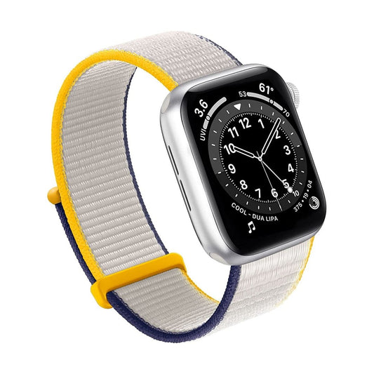 Maxandfix - Apple Watch Band, Women Men Sport Nylon Loop Strap for i Watch - 38mm/40mm/41mm -Sea Salt - Maxandfix -