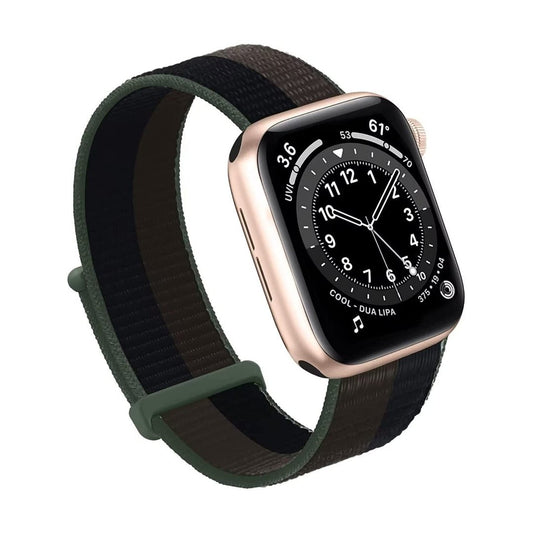 Maxandfix - Apple Watch Band, Women Men Sport Nylon Loop Strap for i Watch - 38mm/40mm/41mm -Tornado - Maxandfix -