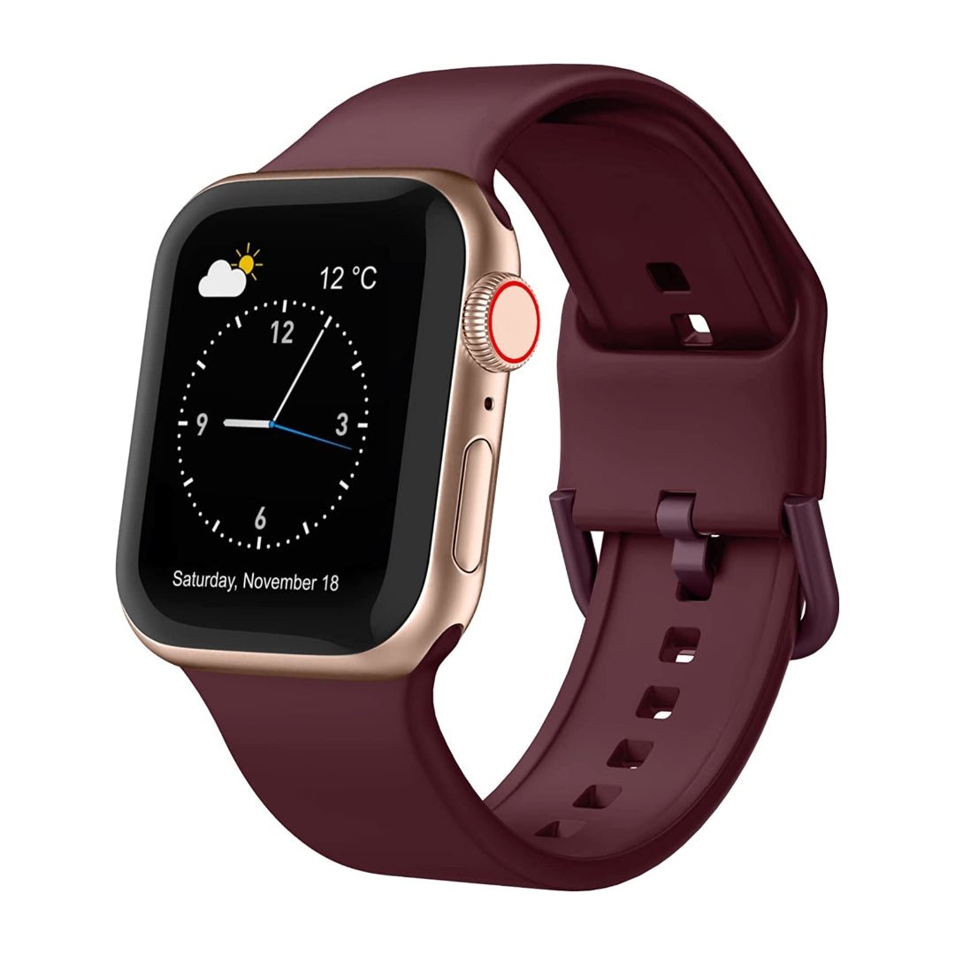 Maxandfix - Apple Watch Sport Band - 38mm/40mm/41mm -Wine Red - Maxandfix -