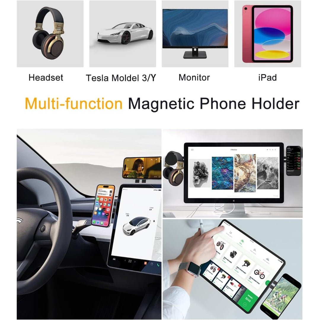 Maxandfix - Dual Screen Magnetic Phone Holder for MacBook - Maxandfix -