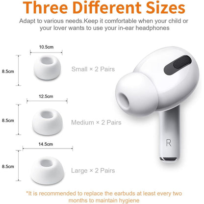 Maxandfix - Ear Tips Replacements for AirPods Pro 6-Pack - Maxandfix -