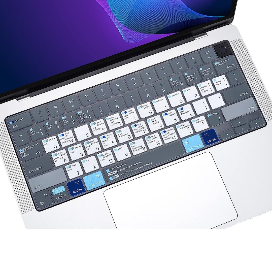 Maxandfix - Keyboard Cover with MAC OS Shortcut Hot Keys for Apple MacBook Pro 14 & 16 inch - Maxandfix -