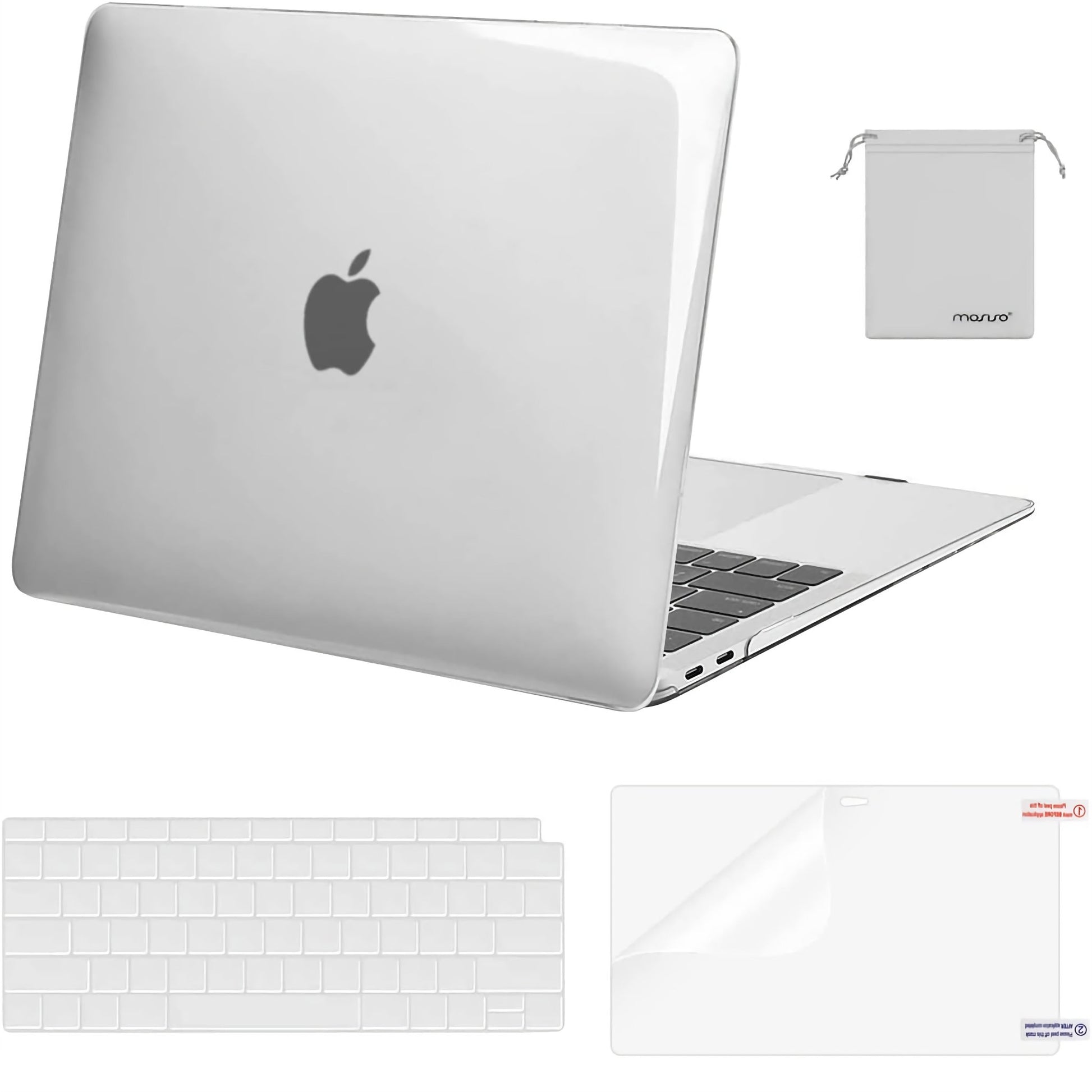 Maxandfix - MacBook Air 13-inch Hardshell Case 2018-2022 - Clear - - Maxandfix -