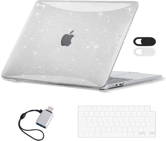 Maxandfix - MacBook Air 13-inch M2 Hardshell Case - Sparkly Clear - - Maxandfix -