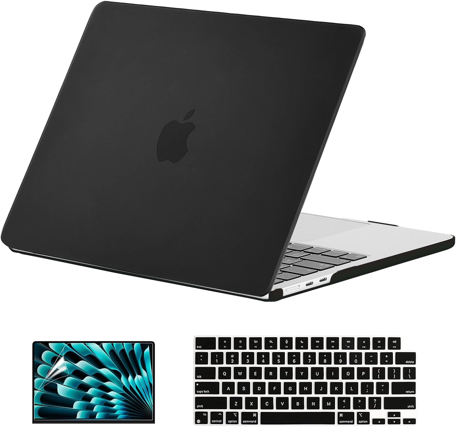 Maxandfix - MacBook Air M2 15- inch Case Bundle - Black - - Maxandfix -