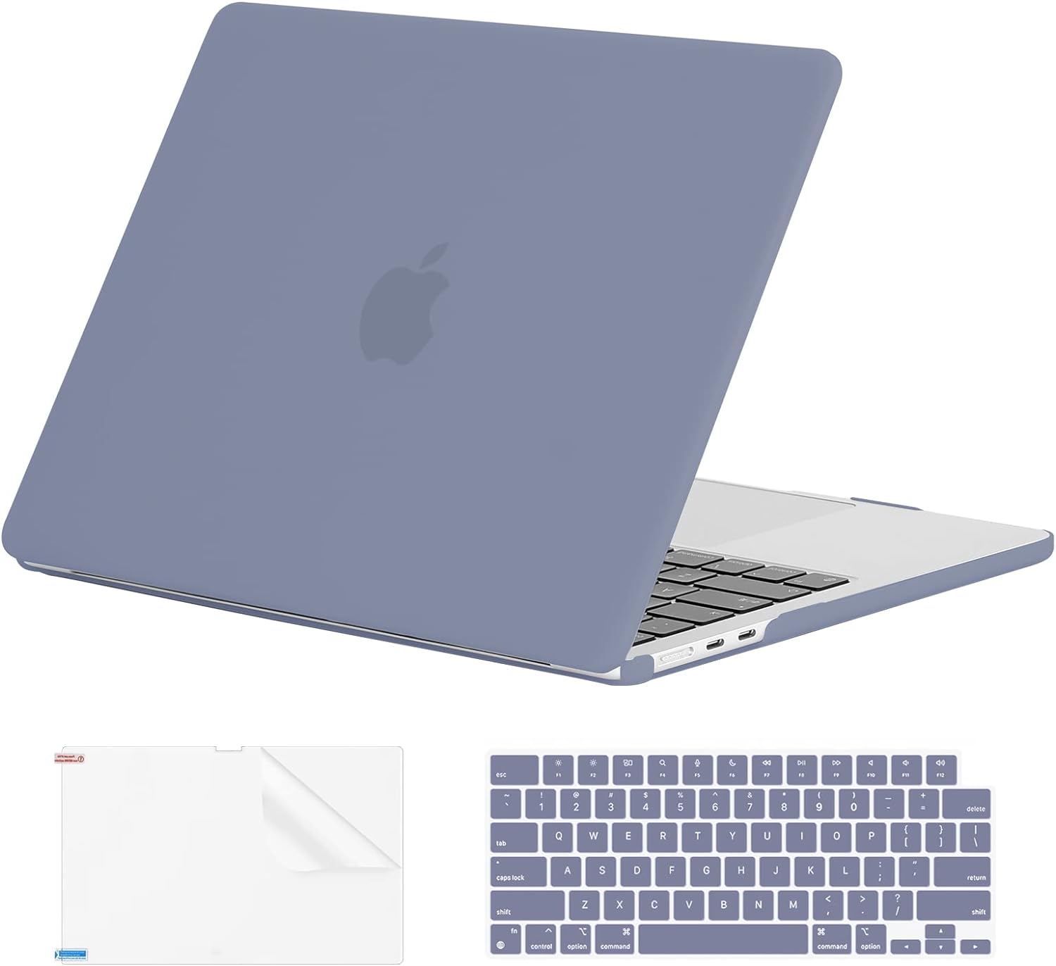 Maxandfix - MacBook Air M2 15- inch Case Bundle - Lavender - - Maxandfix -