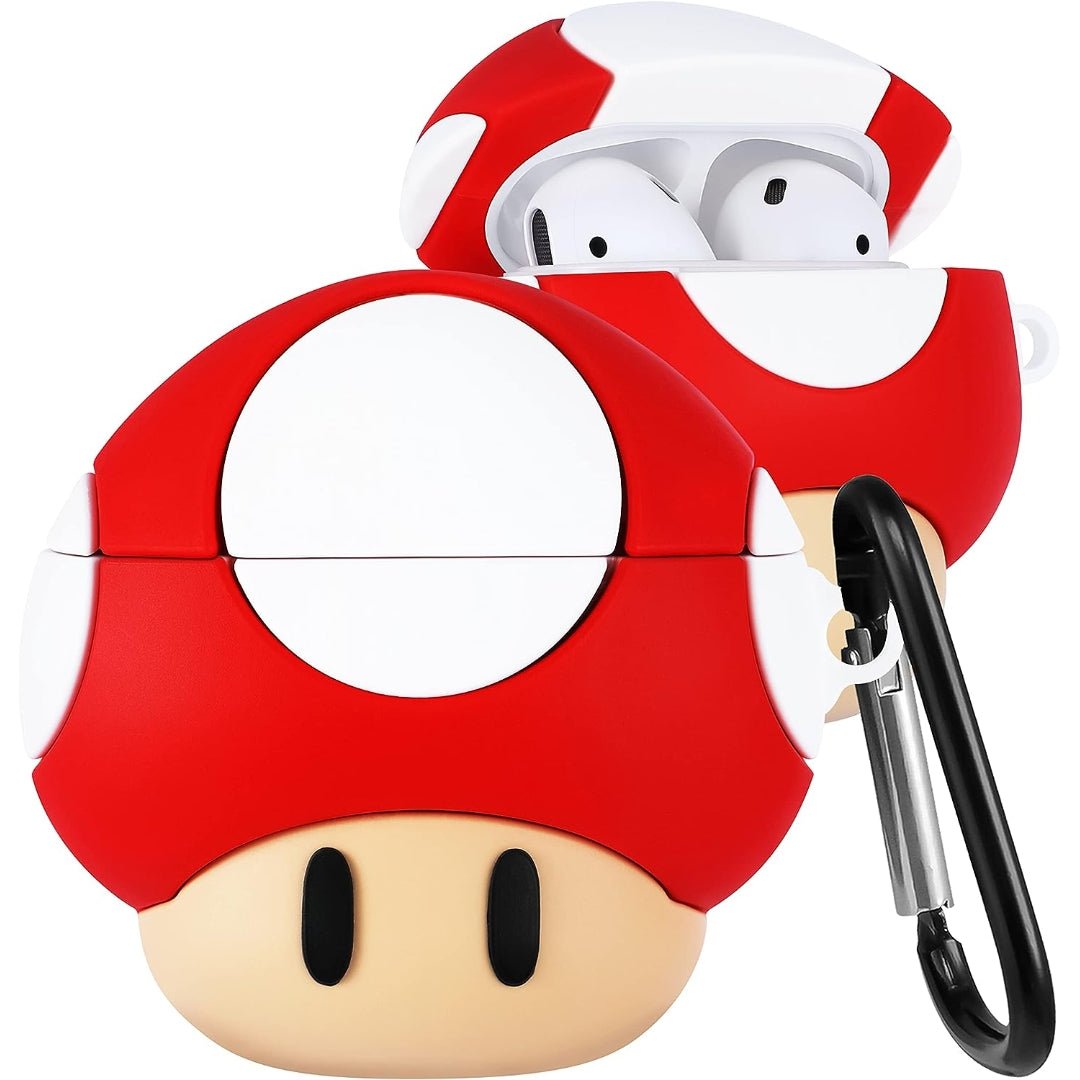 Maxandfix - Mario Mushroom AirPod Case - Generation 1 and 2 - - Maxandfix -