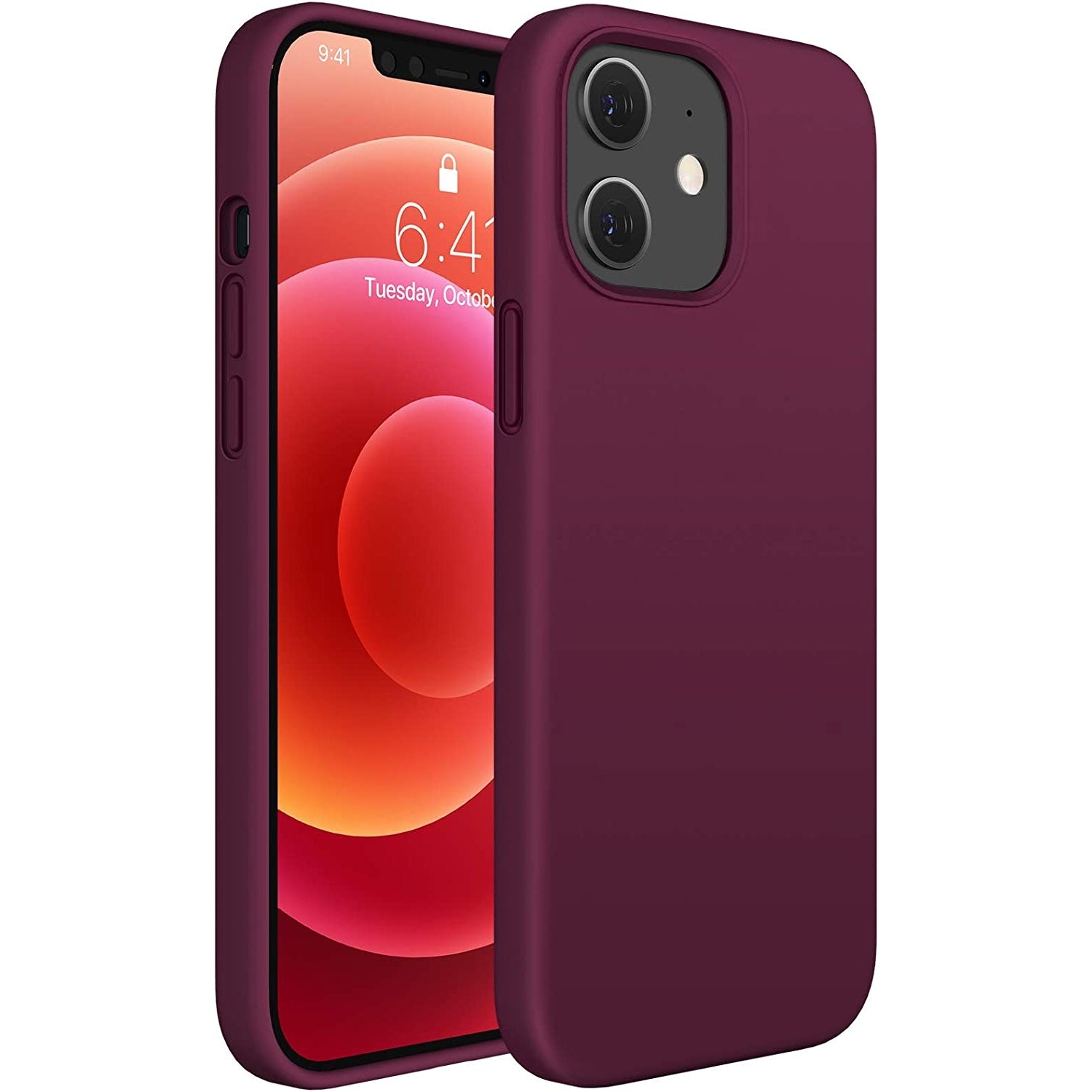 Maxandfix - Miracase Compatible with iPhone 12 Case and iPhone 12 Pro Case 6.1 inch (Wine Red) - Maxandfix -