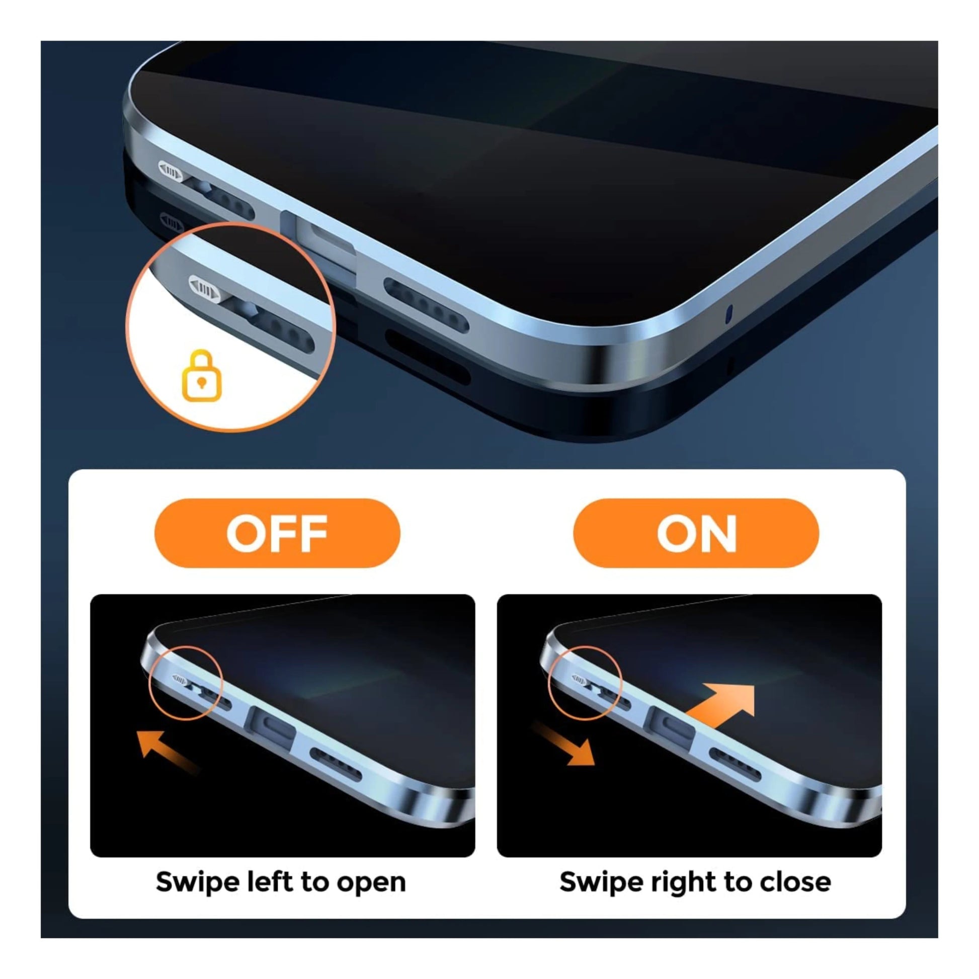 Maxandfix - Safety Lock Magnetic Case for iPhone 13 Pro - Maxandfix -