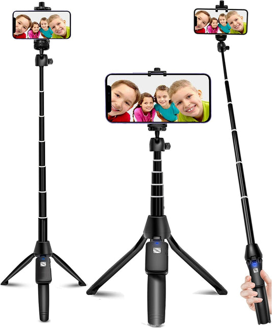 Maxandfix - Selfie Stick, 40 inch Extendable Selfie Stick Tripod,Phone Tripod with Wireless Remote Shutter,Group Selfies/Live Streaming/Video Recording Compatible with All Cellphones - Maxandfix -