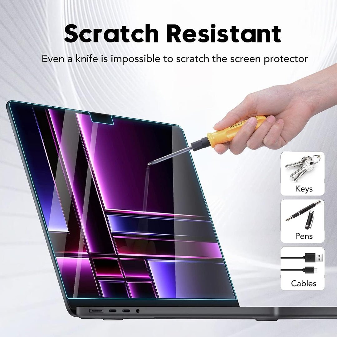 Maxandfix - Tempered Glass Screen Protector for MacBook Pro 14 inch - Maxandfix -