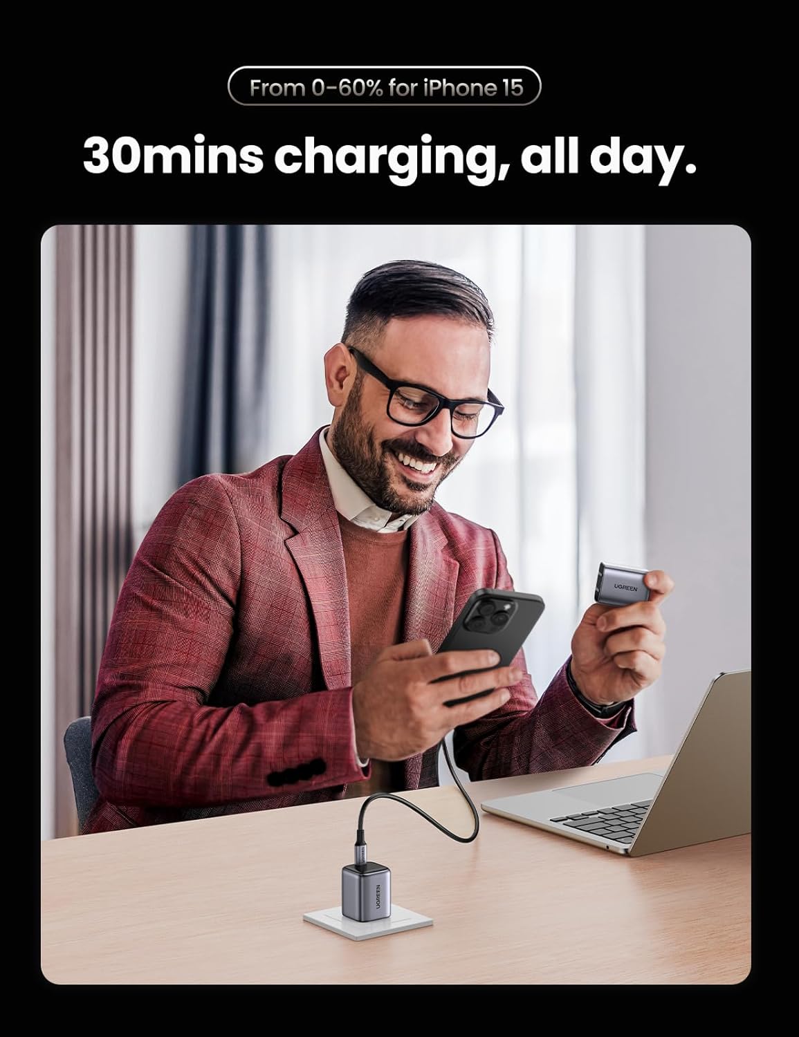 Maxandfix - UGREEN 30W USB C Fast Wall Charger - Maxandfix -