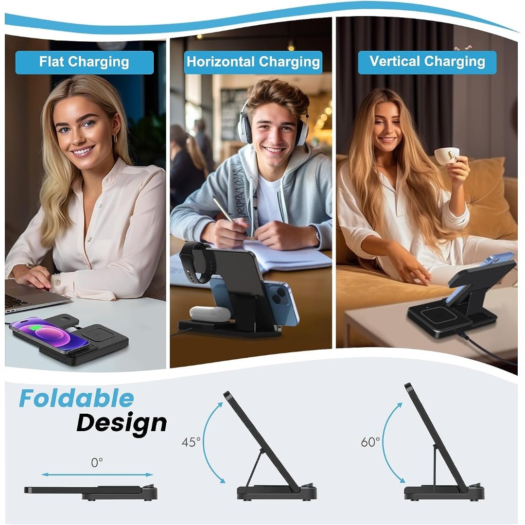 Maxandfix - Wireless Charging Station Multiple Devices: 3-in-1 - Maxandfix -