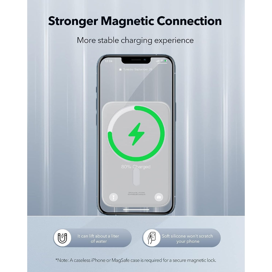 Magnetic Power Bank Battery Pack 6000mAh Wireless Portable Charger