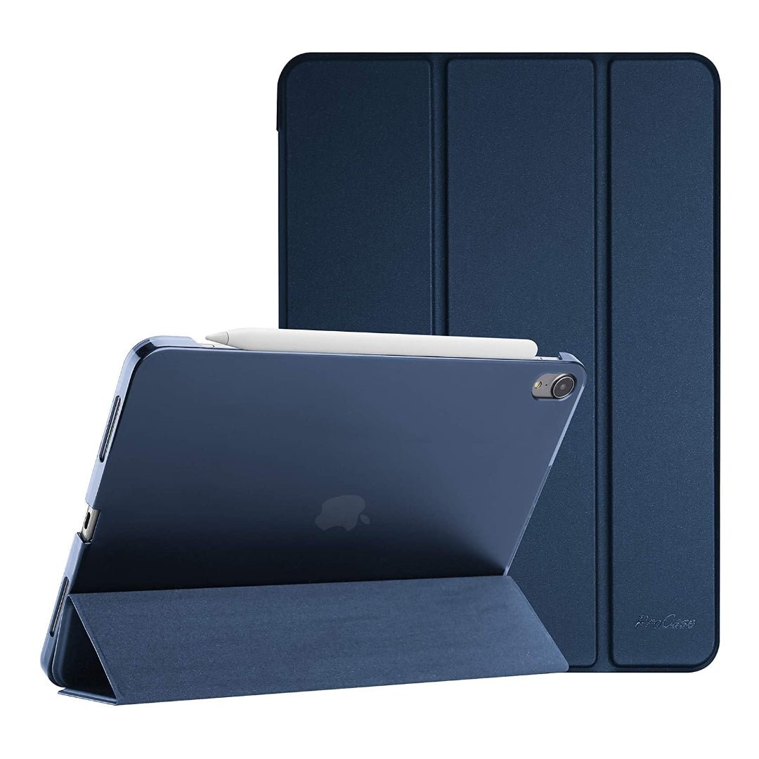 ProCase - Smart Folio for iPad Air 10.9-inch (5th and 4th Generation) - Navy - - Maxandfix -