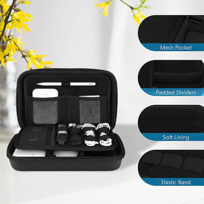 ProCase Hard Travel Electronic Organizer Case for MacBook Power Adapter Chargers