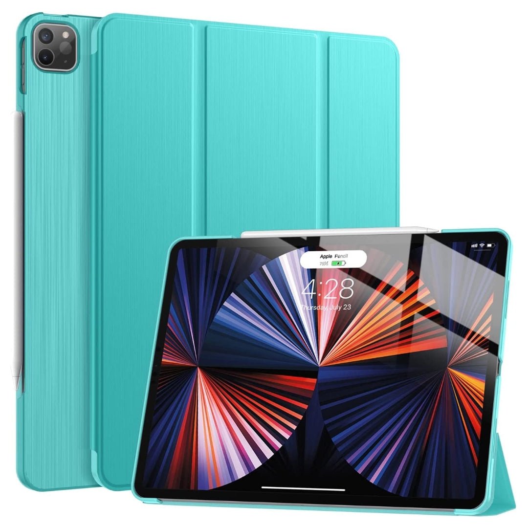 Soke - Smart Folio for iPad Pro 12.9-inch (6th, 5th, 4th and 3rd Generation) - Aqua - - Maxandfix -