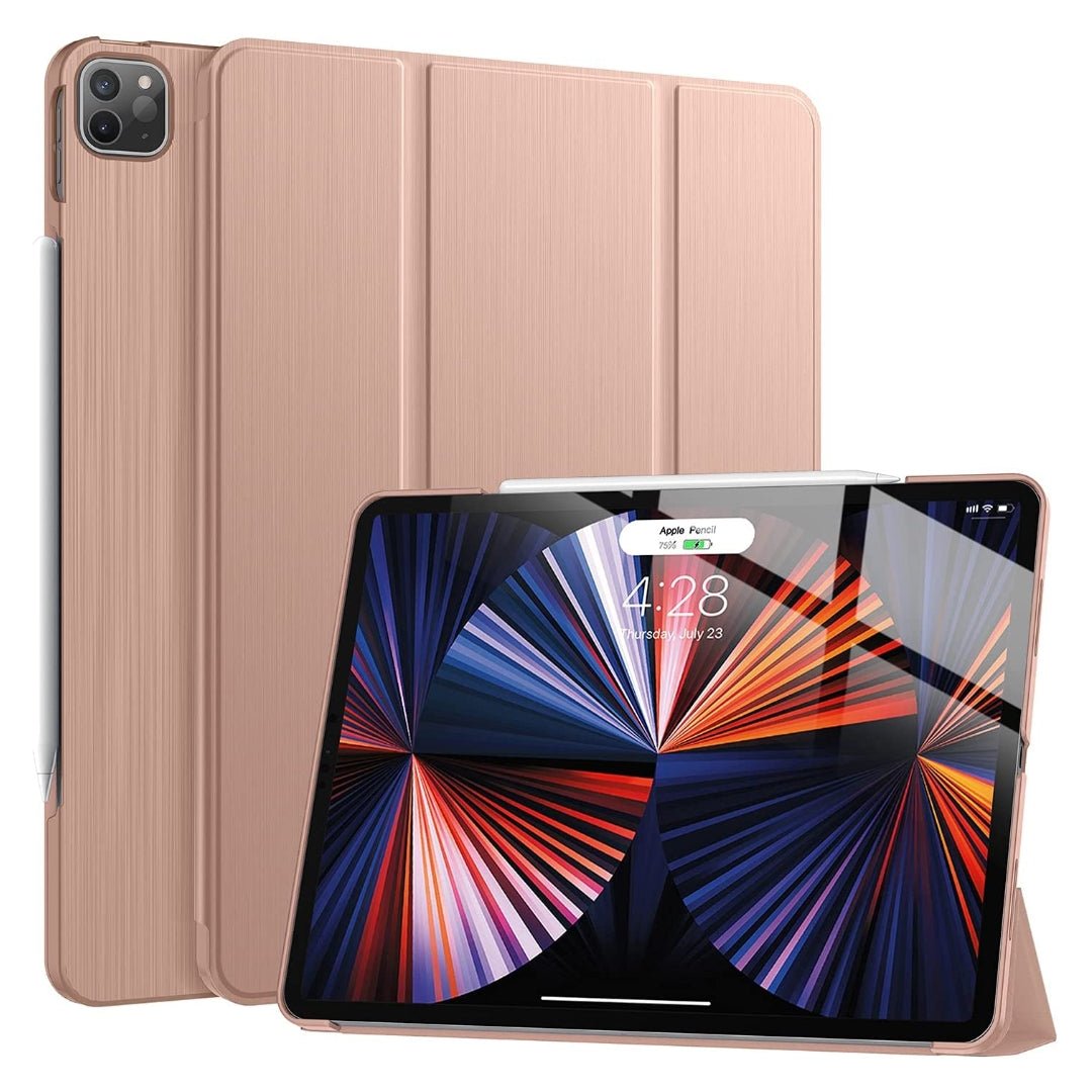 Soke - Smart Folio for iPad Pro 12.9-inch (6th, 5th, 4th and 3rd Generation) - Rose Gold - - Maxandfix -