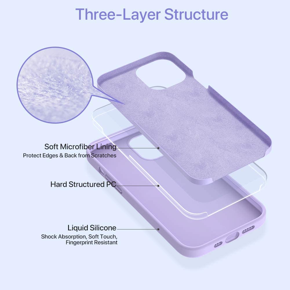 Miracase Compatible with iPhone 12 Case and iPhone 12 Pro Case 6.1 inch (2020) (Purple) - Maxandfix