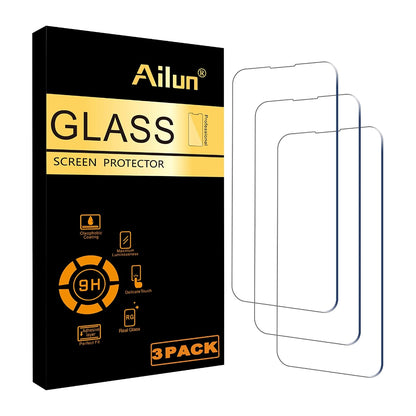 Glass Screen Protector for iPhone 12/12 Pro 2020 6.1 Inch 3 Pack Case Friendly Tempered Glass - Maxandfix