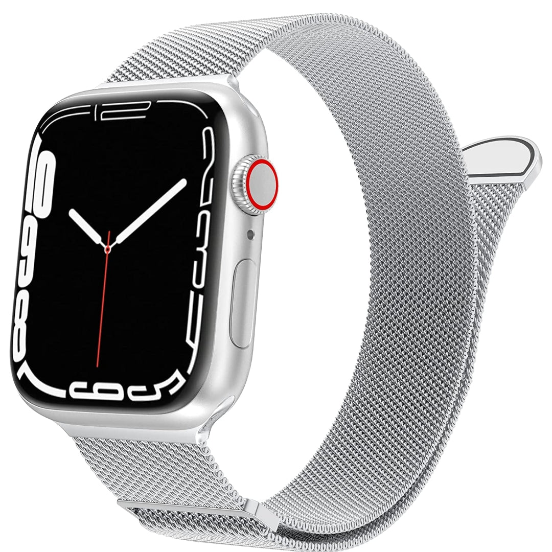 Apple Watch Band Series Ultra Stainless Steel Mesh Loop Magnetic Clasp